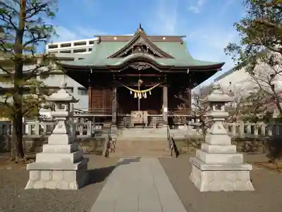大棚・中川杉山神社の本殿・本堂