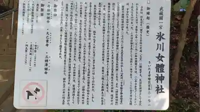 氷川女體神社の歴史