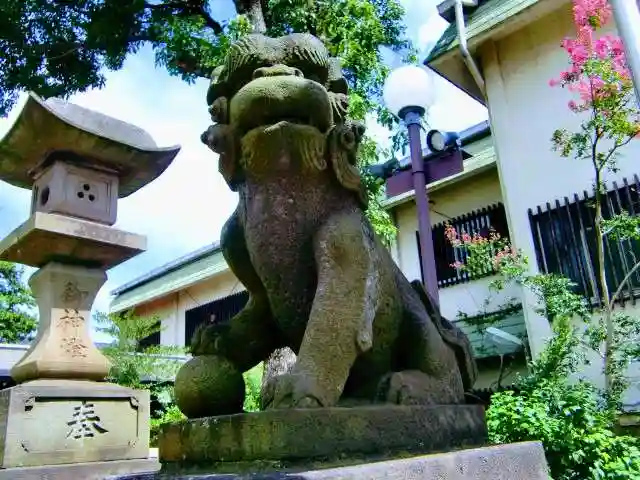 寒川神社の狛犬