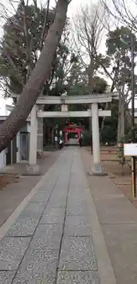 自由が丘熊野神社の鳥居