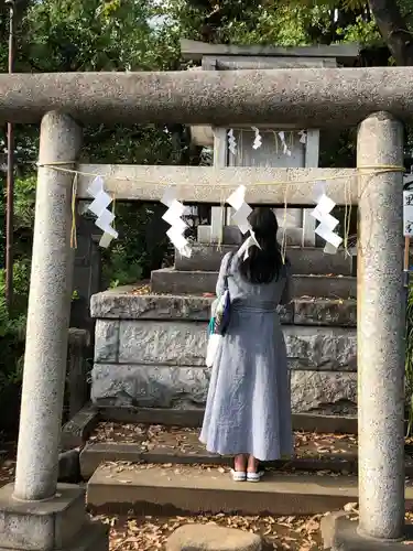 鳩森八幡神社の鳥居