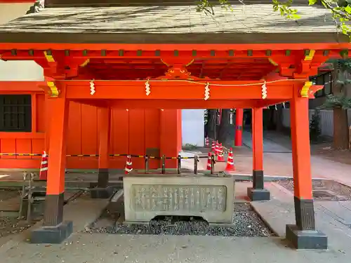 花園神社の手水