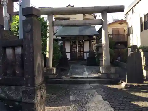 目白豊坂稲荷神社の鳥居