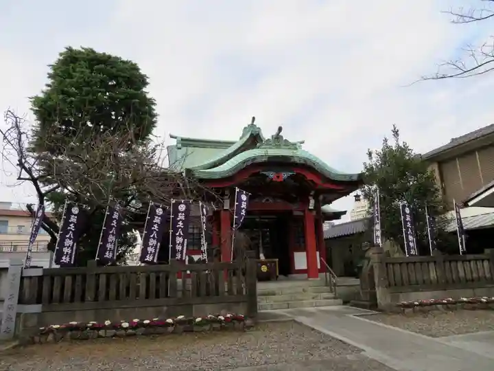 筑土八幡神社の本殿・本堂