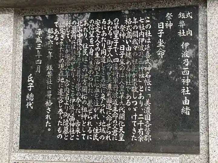 伊波乃西神社(岐阜県)