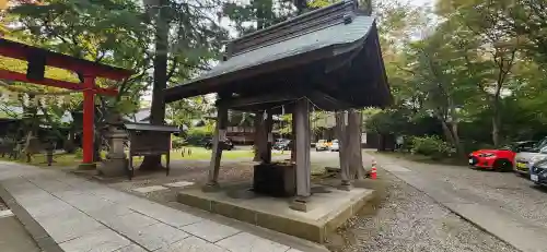 蠶養國神社の手水舎