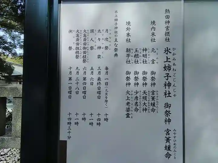 氷上姉子神社(熱田神宮摂社)の歴史