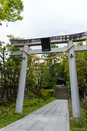 熊野田八坂神社の鳥居