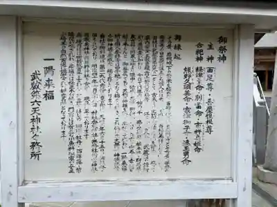 武蔵第六天神社の歴史