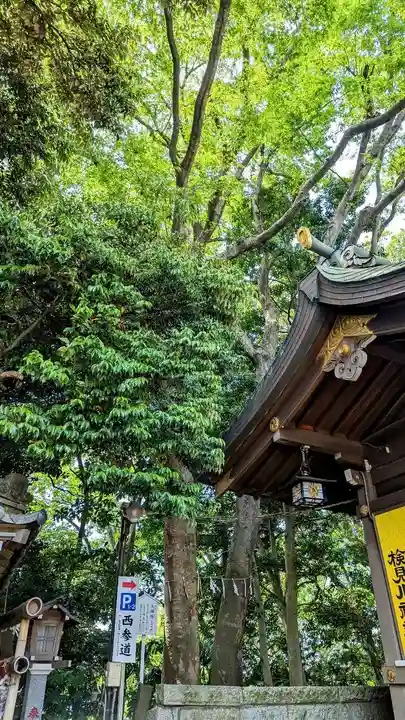 検見川神社の自然