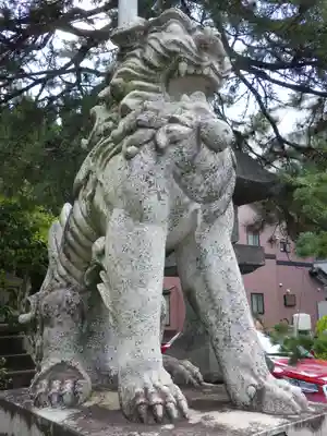 越中白山総社の狛犬