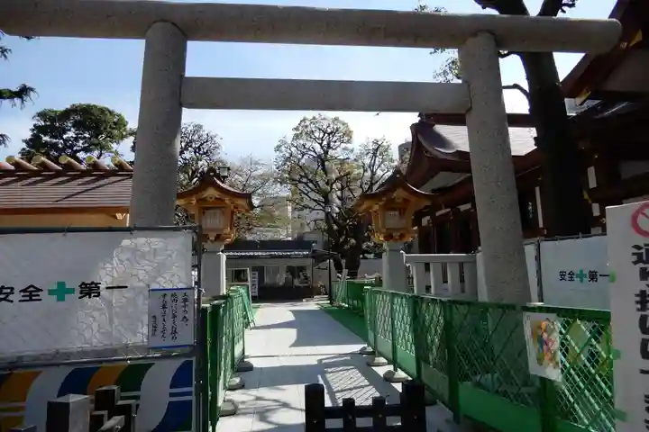 蒲田八幡神社の鳥居