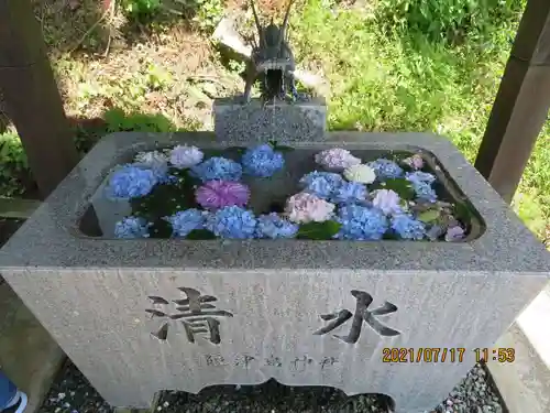 木幡山隠津島神社(二本松市)の手水舎