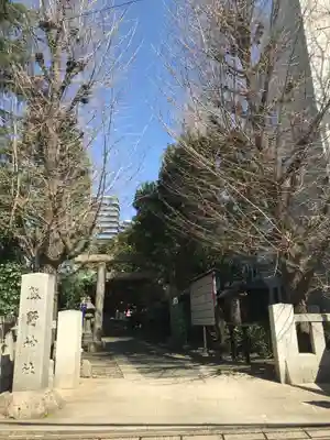 青山熊野神社の鳥居