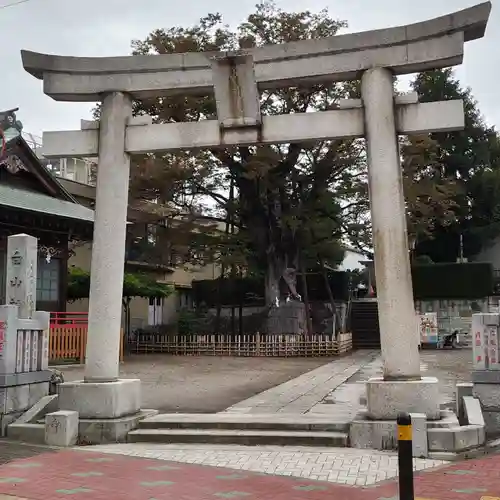 白山神社の鳥居