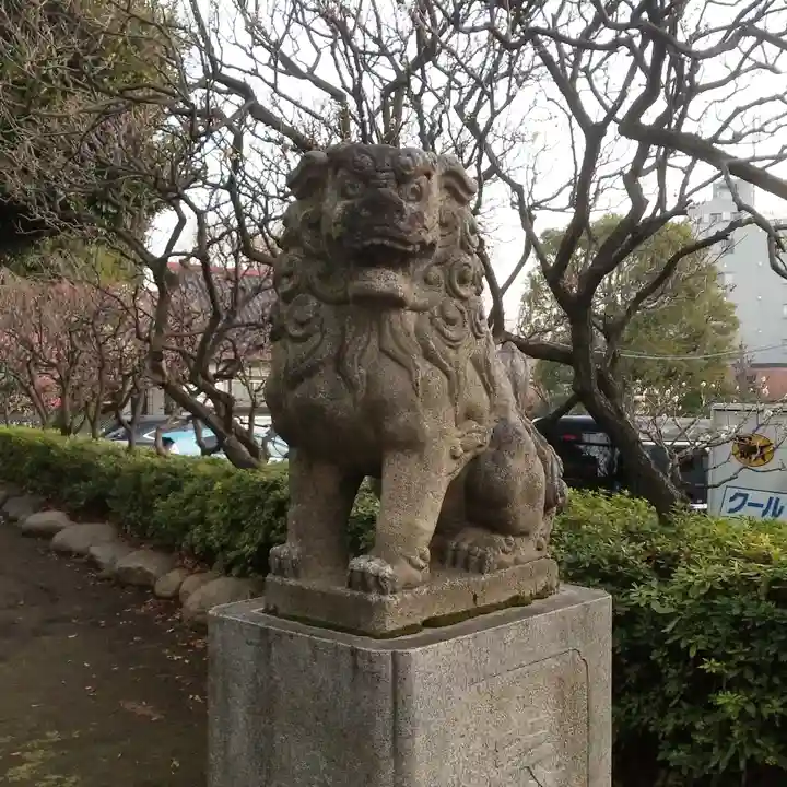 新井天神北野神社の狛犬