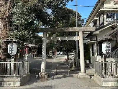 品川貴船神社の鳥居