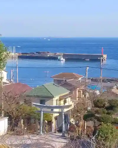 走水神社の景色