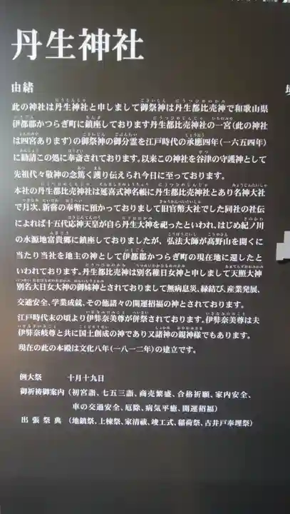 丹生神社の歴史