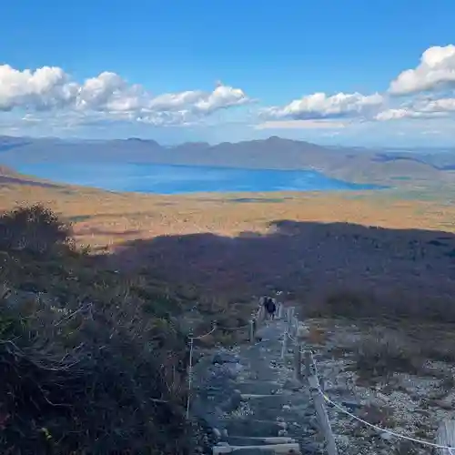 樽前山奥宮の景色