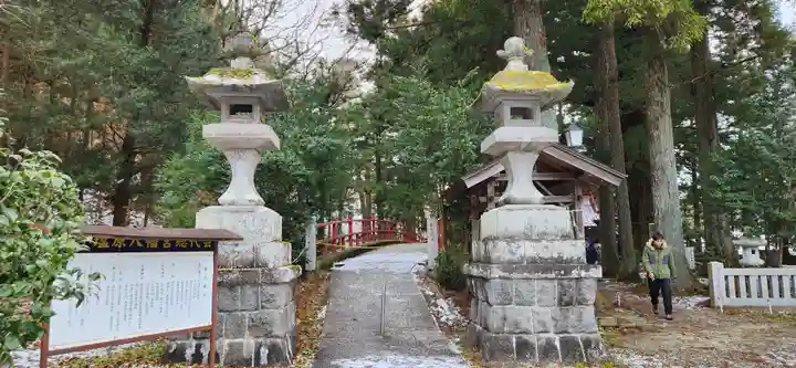 塩原八幡宮の周辺