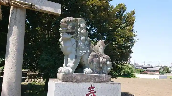 三ケ尻八幡神社の狛犬