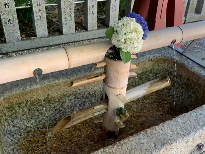 富部神社の手水舎