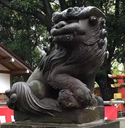 多摩川浅間神社の狛犬