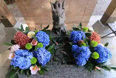 滑川神社 - 仕事と子どもの守り神の手水舎
