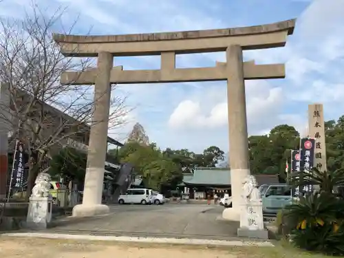 熊本縣護國神社の鳥居