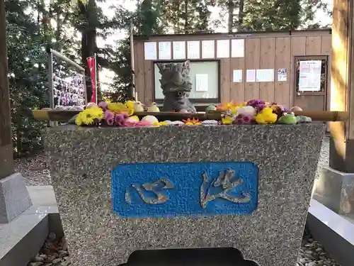 滑川神社 - 仕事と子どもの守り神の手水舎