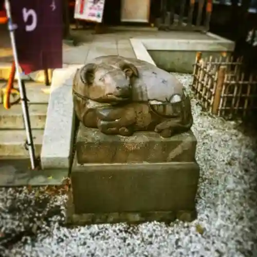 牛天神北野神社の狛犬