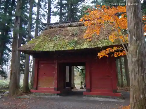 戸隠神社九頭龍社の山門