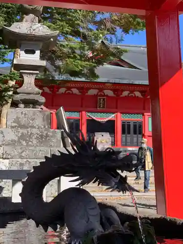 赤城神社の手水