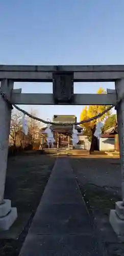 大瀬氷川神社の鳥居