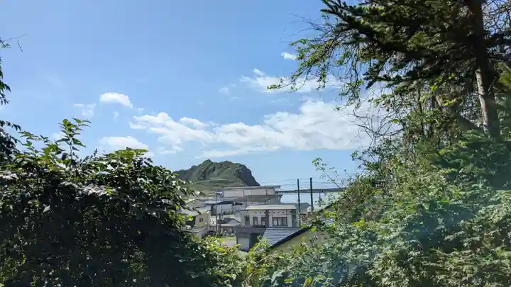 様似住吉神社の景色