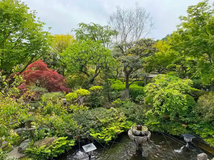 龍散寺の庭園