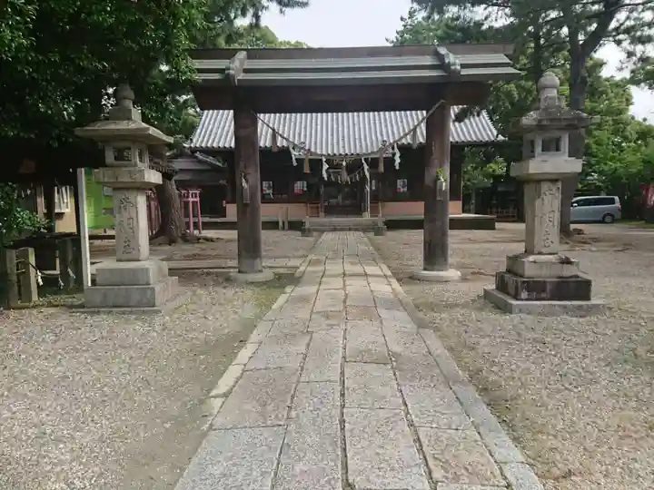 神明社(湊神明社)の山門・神門