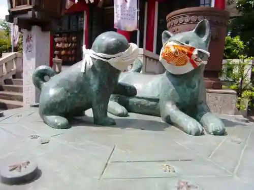 元郷氷川神社の狛犬