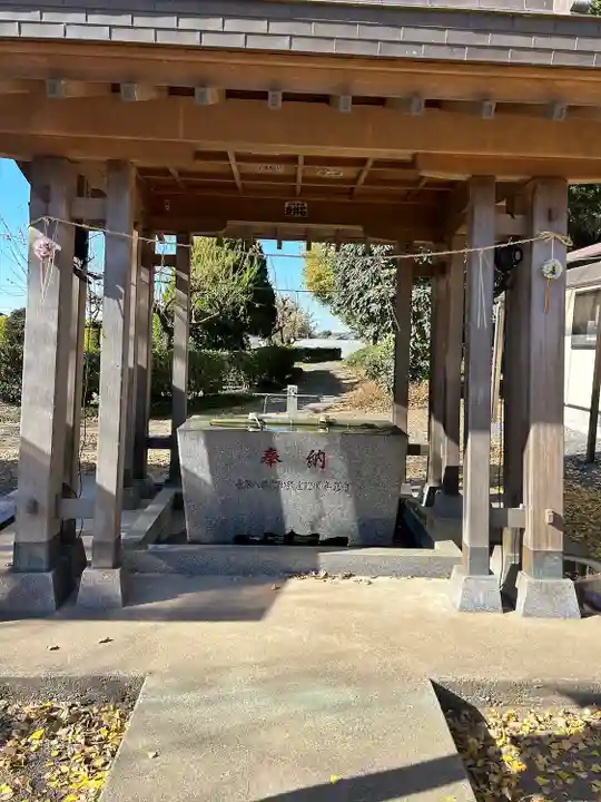 長沼八幡宮の手水舎