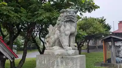苫前神社の狛犬