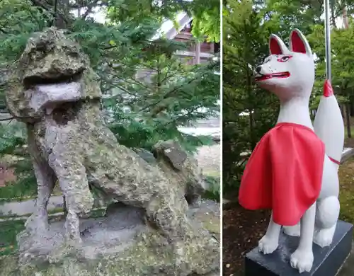 富良野神社の狛犬