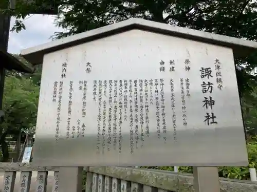 大津諏訪神社の歴史