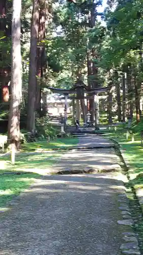 平泉寺白山神社の鳥居