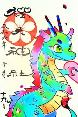 令和6年 6月〜 『龍神ハート』御朱印(青龍)　　　　　　　　
初穂料 600円