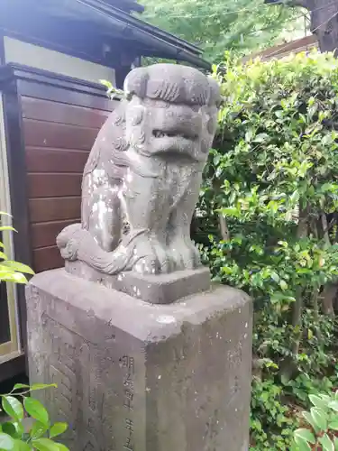 新倉氷川八幡神社の狛犬