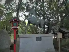 山名八幡宮の狛犬