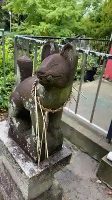 奥山稲荷社の狛犬