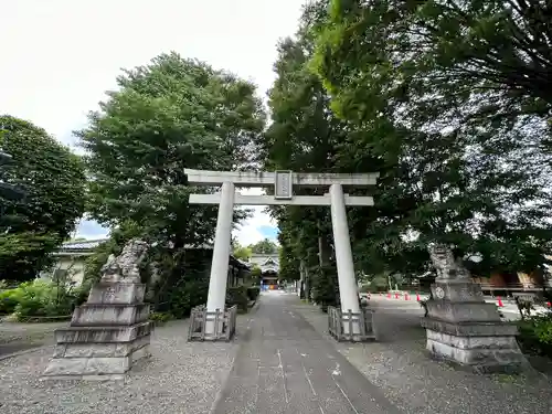 阿豆佐味天神社 立川水天宮の鳥居