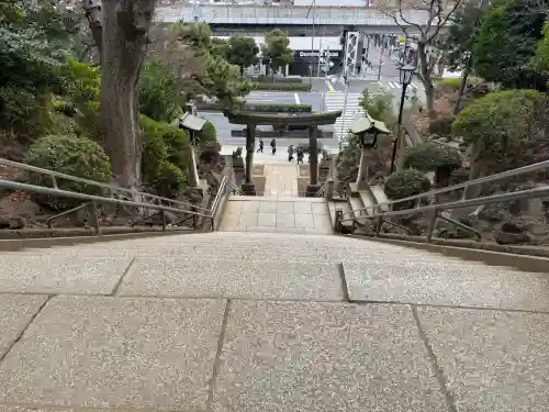 品川神社の景色